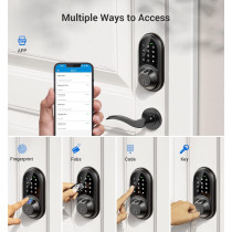 Veise RZ07 Smart Fingerprint Lock | 7-in-1 Keyless Entry & App Control