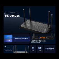 TP-Link Archer BE230 Wi-Fi 7 Router | Dual-Band, 4-Stream, 2.5G+3G Ports