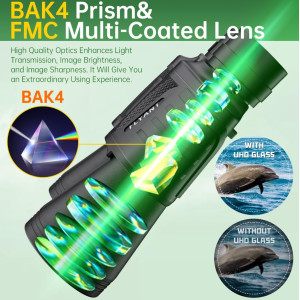 20x50 Waterproof Binoculars for Adults – Compact, High Powered, Low Light Vision