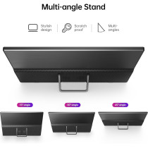 Yxk 15.6 Portable 1080P USB-C HDMI Ultra-Slim Travel Monitor with Kickstand