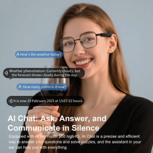 Smart AI Translation Glasses with GPT | 169+ Languages, Bluetooth & Noise Reduction