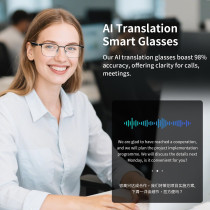 Lunettes Traduction IA 160+ Langues, Appels Audio/Video