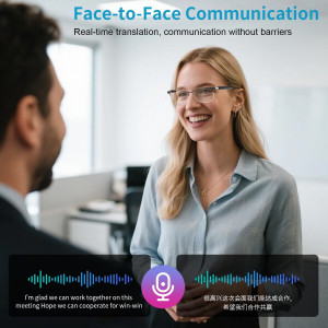 AI Translation Smart Glasses – 160+ Languages, Real-Time Interpretation