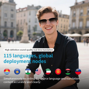 AI Translation Smart Glasses – 160+ Languages, Real-Time Interpretation