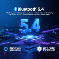 Lunettes Bluetooth Intelligentes avec Traduction AI - 164 Langues