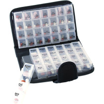 Organisateur Pilules 14 Jours AM/PM Portable Noir GM8283