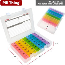 7 Times a Day Pill Box Organizer with Medisafe App Subscription