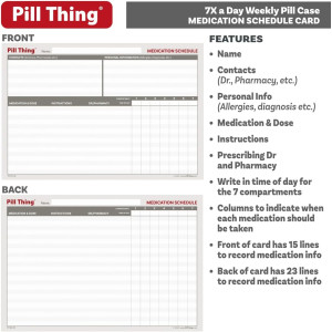 7 Times a Day Pill Box Organizer with Medisafe App Subscription