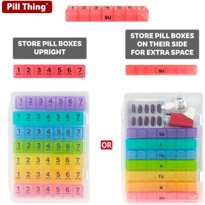 7 Times a Day Pill Box Organizer with Medisafe App Subscription