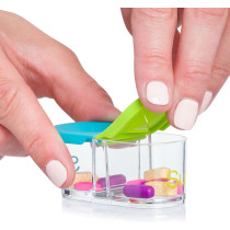 Sagely Smart XL Weekly Pill Organizer with App & 7 Day Travel Boxes