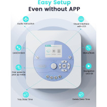 42-Day Automatic Pill Dispenser with App, LCD, Alerts – Safe & Secure