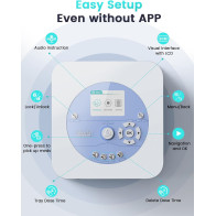 42-Day Automatic Pill Dispenser with App, LCD, Alerts – Safe & Secure