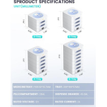 Distributeur de Pilules Automatique 42 Jours - Sécurisé & Connecté