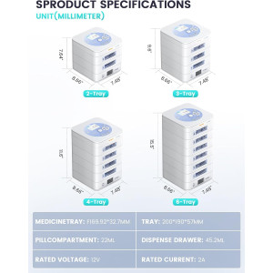 Distributeur de Pilules Automatique 42 Jours - Sécurisé & Connecté