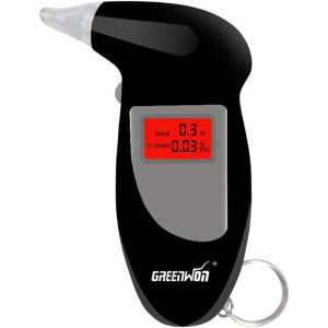 GREENWON Digital Breathalyzer Keychain – Portable Alcohol Tester with LCD