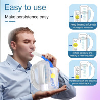 Incentive Spirometer for Deep Breathing - Adult & Kids Lung Trainer 5000ml