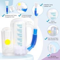 Incentive Spirometer for Deep Breathing - Adult & Kids Lung Trainer 5000ml