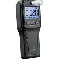 Éthylotest à Cellule de Combustible, Testeur d'Alcool de Qualité Police avec 10 Embouts (Noir)