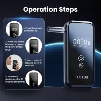 Éthylotests portables pro précis avec 8 embouts réutilisables
