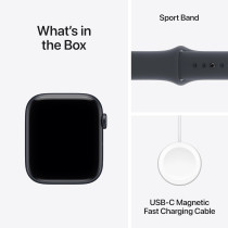 Apple Watch SE 3 GPS 44mm Midnight Aluminum Case & Sport Band M/L