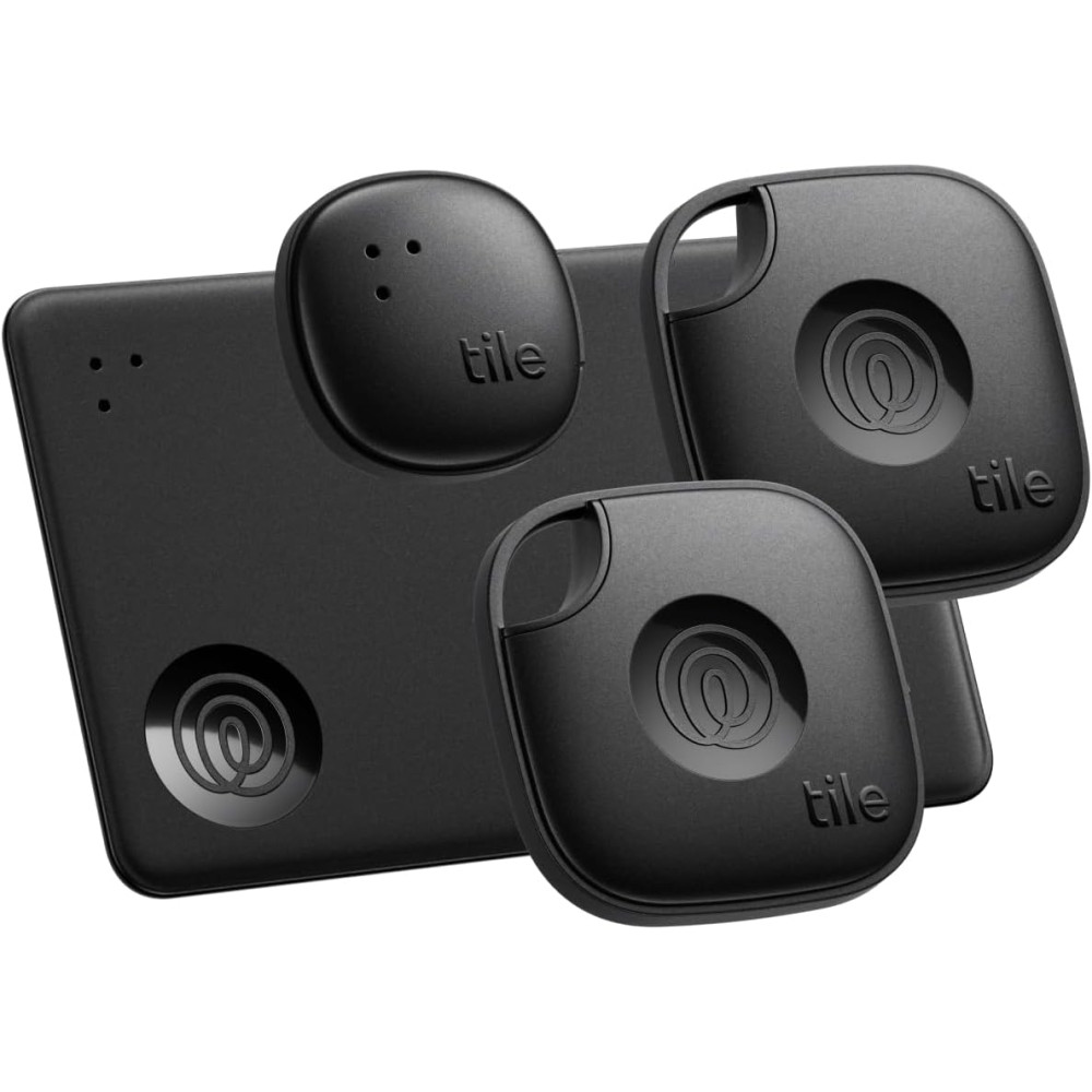 Tile Life360 Essentials 4-Pack - Bluetooth Trackers for Keys & Wallets