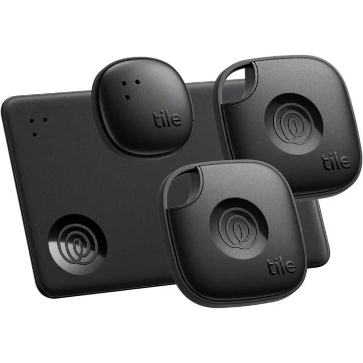 Tile by Life360 Essentials 4-Pack - Traceurs Bluetooth pour Clés, Portefeuilles, Télécommandes, iOS & Android