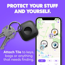 Tile Life360 Essentials - Traceurs Bluetooth 4-Pack iOS/Android