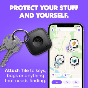 Tile Life360 Essentials 4-Pack - Bluetooth Trackers for Keys & Wallets