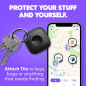 Tile by Life360 Essentials 4-Pack - Traceurs Bluetooth pour Clés, Portefeuilles, Télécommandes, iOS & Android