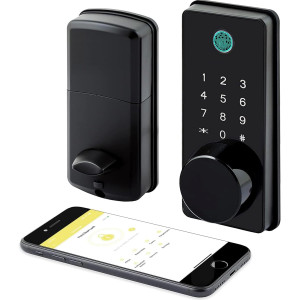 LOCKSTAR® Smart Keyless Door Lock – Fingerprint, APP, Keypad, Key