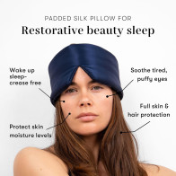 Masque sommeil en soie DROWSY - Confort et obscurité totale