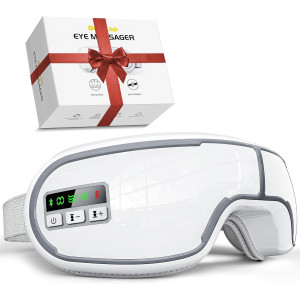 Eye Massager with Heat, Music & Compression – Relief for Eye Strain & Migraine