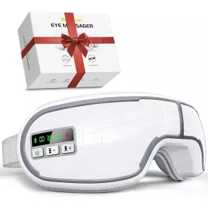 Eye Massager with Heat, Music & Compression – Relief for Eye Strain & Migraine