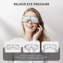 Eye Massager with Heat, Music & Compression – Relief for Eye Strain & Migraine