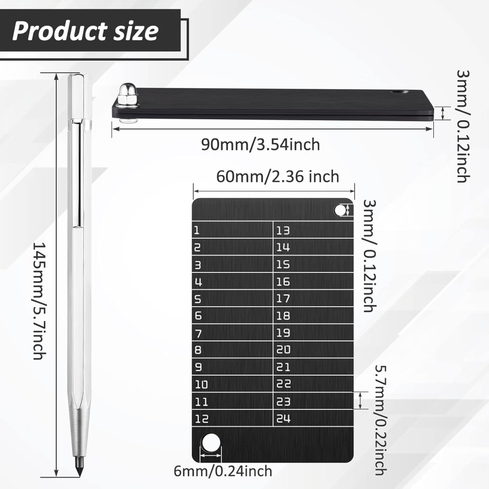 Hotop Crypto Wallets & Metal Plate Pen for Secure Bitcoin Seed Storage