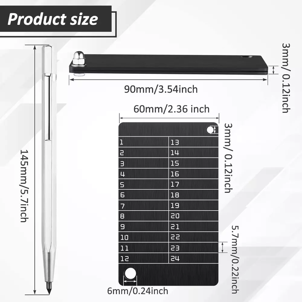 Hotop Portefeuilles Crypto & Stylo Marquage Métal Bip39 Noir