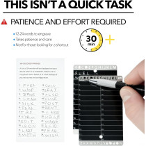 Crypto Seed Bank: Steel Backup Wallet with Precise Engraving & 2 Cards