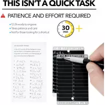 Crypto Seed Bank: Steel Backup Wallet with Precise Engraving & 2 Cards