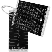 Crypto Seed Bank - Coffret Acier Gravé Précis - Stockage Sécurisé Bitcoin - 2 Cartes 24 Mots - Cold Wallet
