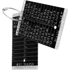 Crypto Seed Bank - Coffret Acier Gravé Précis - Stockage Sécurisé Bitcoin - 2 Cartes 24 Mots - Cold Wallet