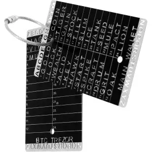 Crypto Seed Bank: Steel Backup Wallet with Precise Engraving & 2 Cards