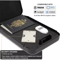 Crypto Seed Bank: Steel Backup Wallet with Precise Engraving & 2 Cards