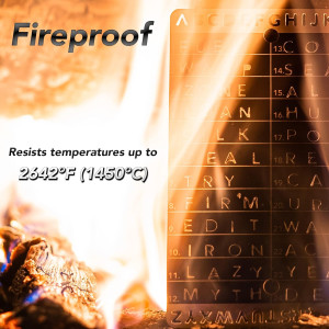 Crypto Seed Bank: Steel Backup Wallet with Precise Engraving & 2 Cards