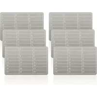 Porte-feuille crypto acier 6 plates - stockage sécurisé Bitcoin