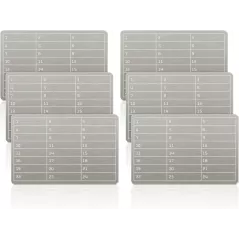 Porte-feuille crypto acier 6 plates - stockage sécurisé Bitcoin