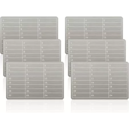 Porte-feuille crypto acier 6 plates - stockage sécurisé Bitcoin