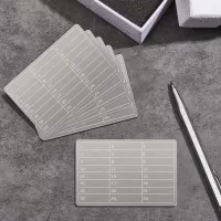 Porte-feuille en acier 6 plaques pour stockage sécurisé des clés crypto Bitcoin et sauvegarde à froid