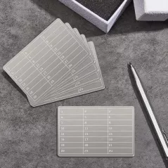 Porte-feuille en acier 6 plaques pour stockage sécurisé des clés crypto Bitcoin et sauvegarde à froid