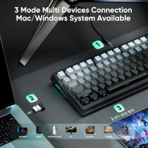 Clavier Mécanique Sans Fil RedThunder K95 RGB & Écran TFT