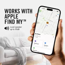 Ridge Wallet Tracker Card – Tile Slim Compatible with Apple Find My, IP68 Waterproof